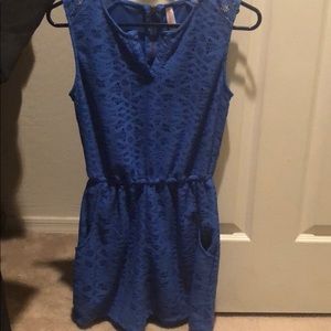 Bright blue romper